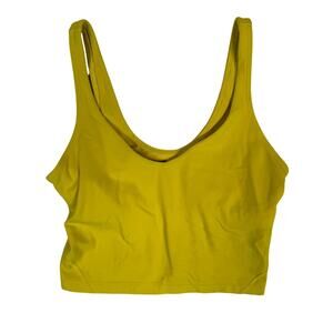 Lululemon Align Tank Top Yellow Green V Neck Crop 6